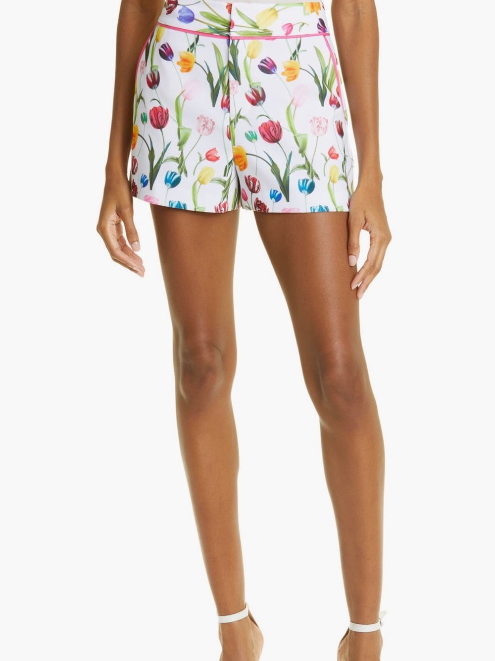 Alice + Olivia, Dylan Tulip-Print Shorts, Size 2